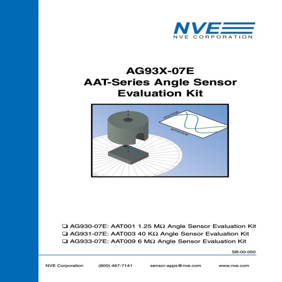 角度感測晶片應用套件 AG933-07E AAT009 Angle Sensor Evaluation Kit