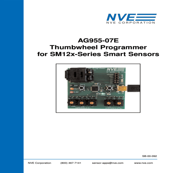 快速程式調整應用套件 AG955-07E Self-Contained SM12x Programmer