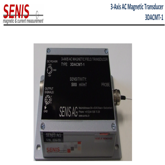 3DACMT-1_3 Axis AC Magnetic Transducer